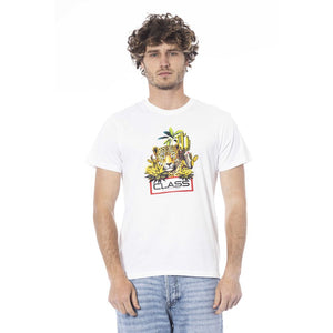 Weißes Herren-T-Shirt aus Baumwolle