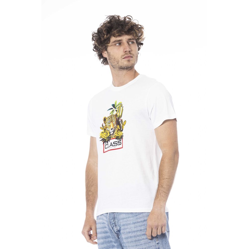 Weißes Herren-T-Shirt aus Baumwolle
