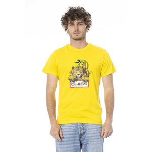 Gelbes Herren-T-Shirt aus Baumwolle
