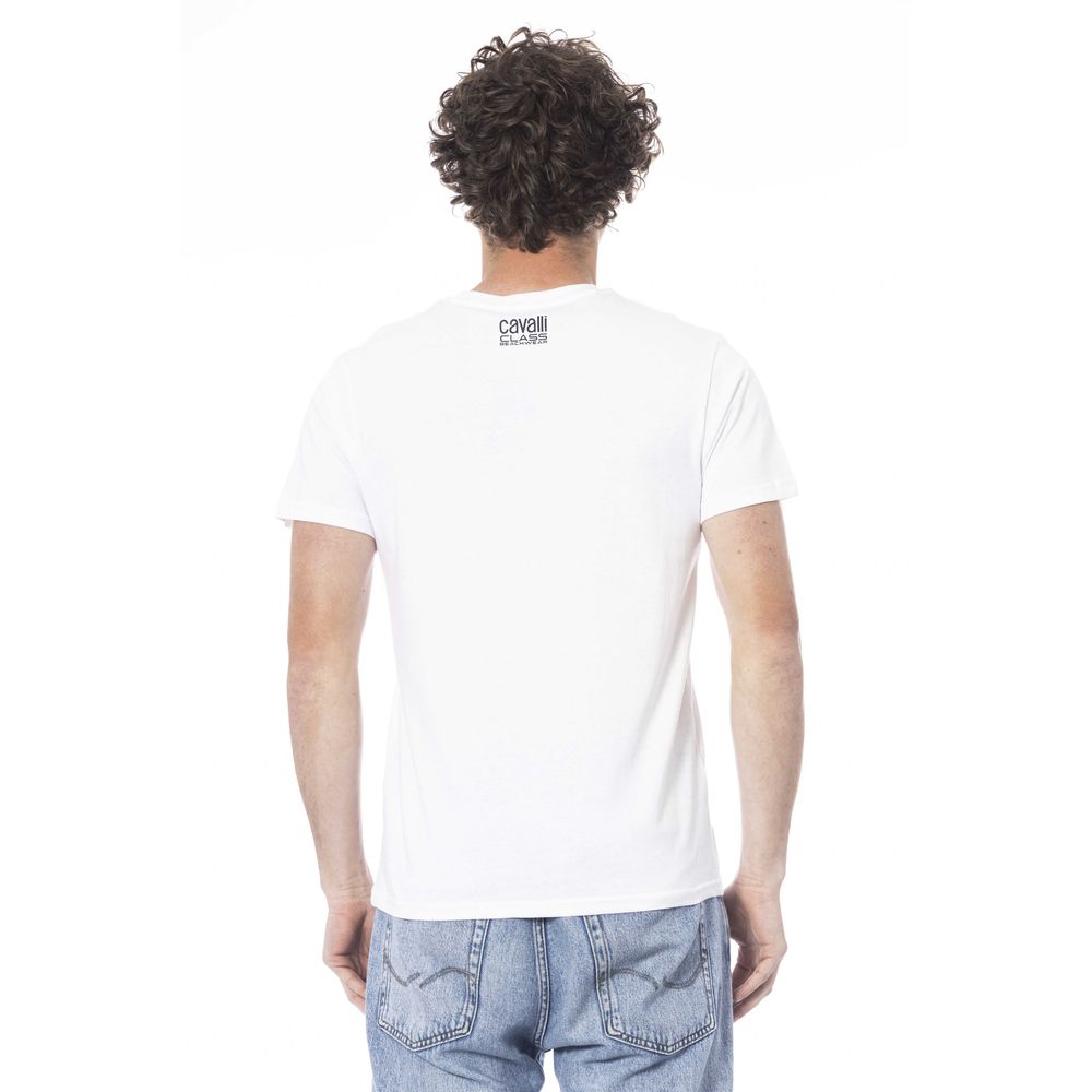 Weißes Herren-T-Shirt aus Baumwolle