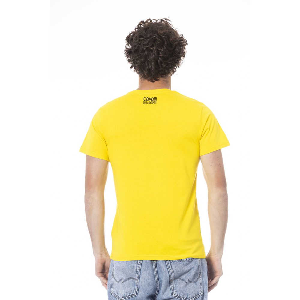 Gelbes Herren-T-Shirt aus Baumwolle