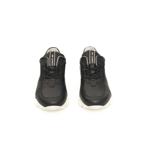 Blaue Herren-Sneaker aus Rindsleder
