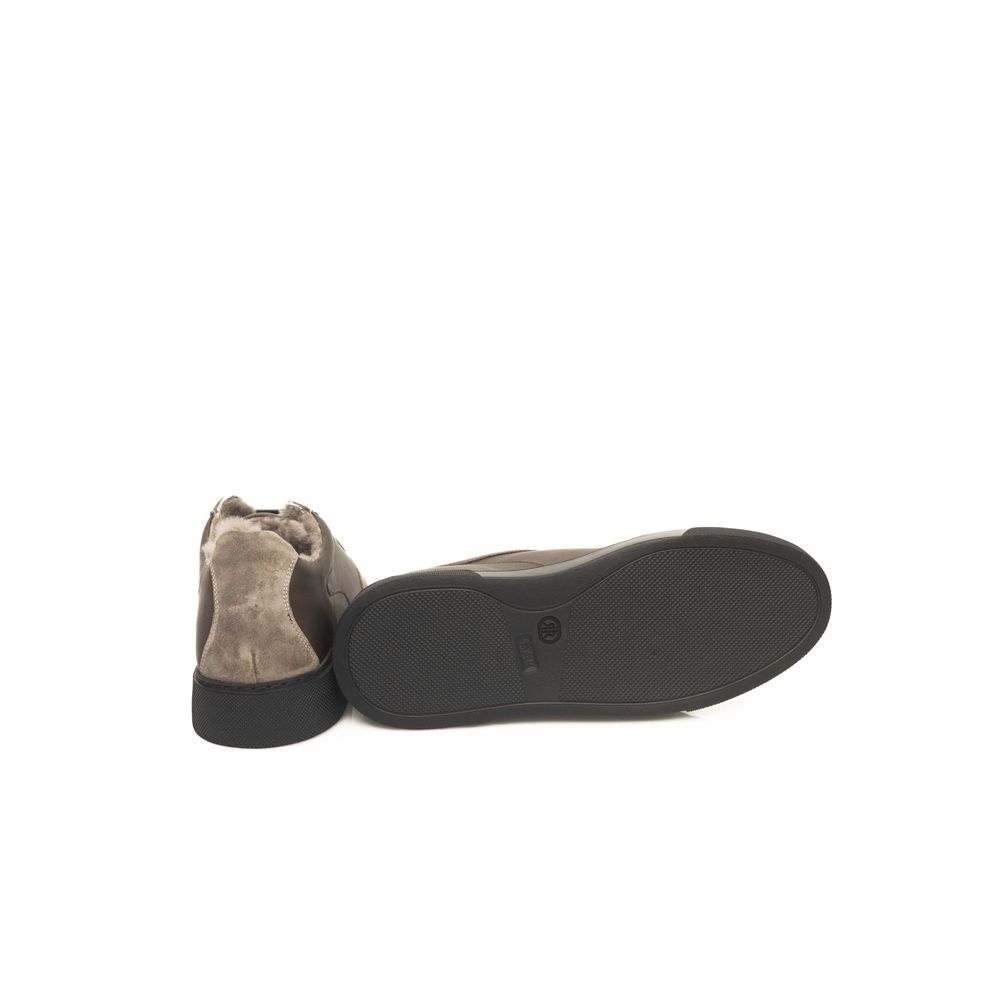 Beige Herren Sneaker aus Rindsleder
