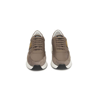 Beige Leder Damen Sneaker