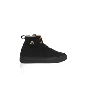Schwarze Damen-Sneaker aus Rindsleder