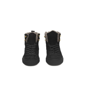 Schwarze Damen-Sneaker aus Rindsleder