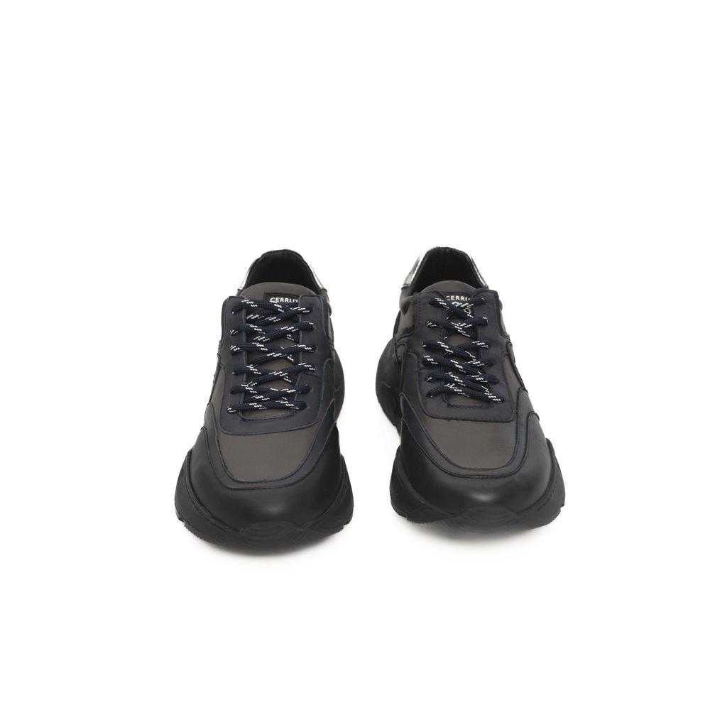 Blaue Herren-Sneaker aus Rindsleder