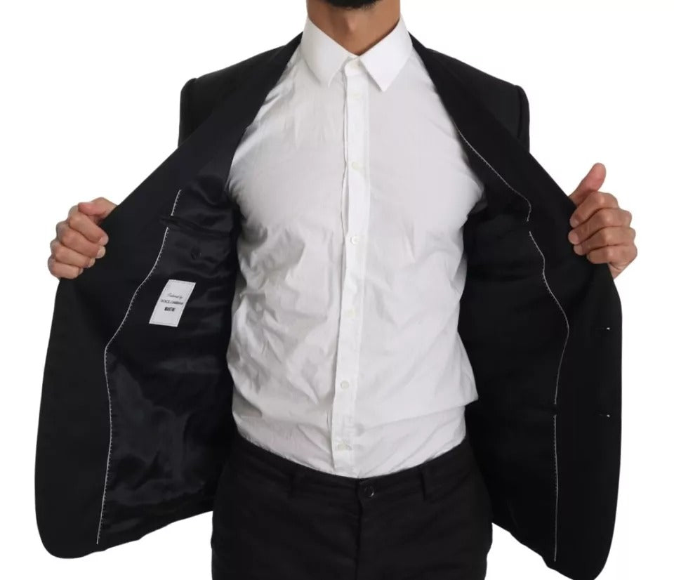 Schwarzer Slim-Jackenmantel Blazer MARTINI