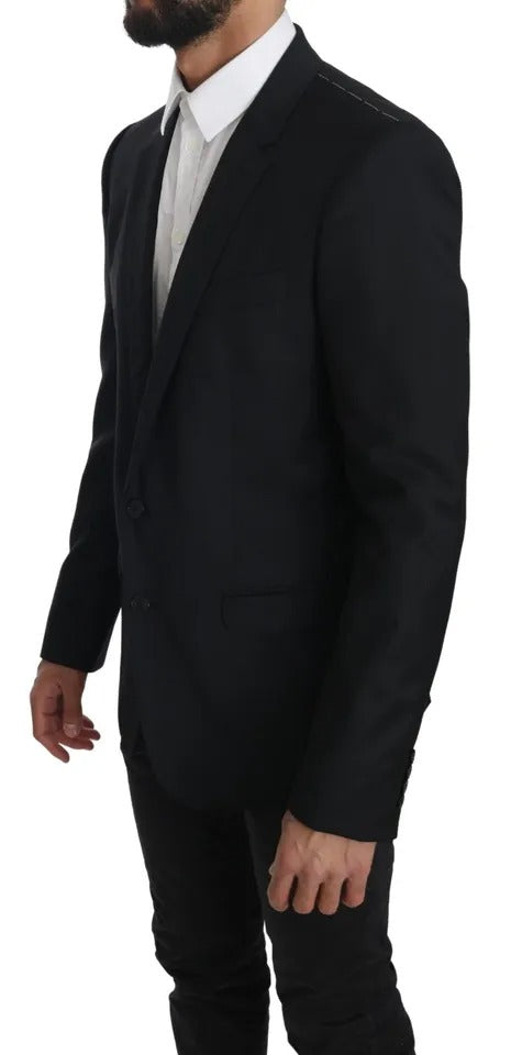 Schwarzer Slim-Jackenmantel Blazer MARTINI