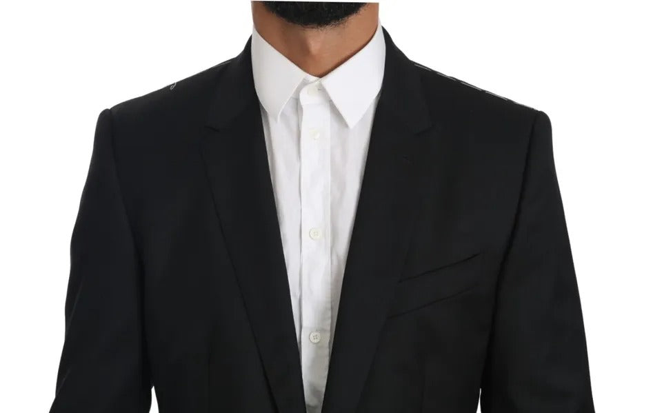 Schwarzer Slim-Jackenmantel Blazer MARTINI