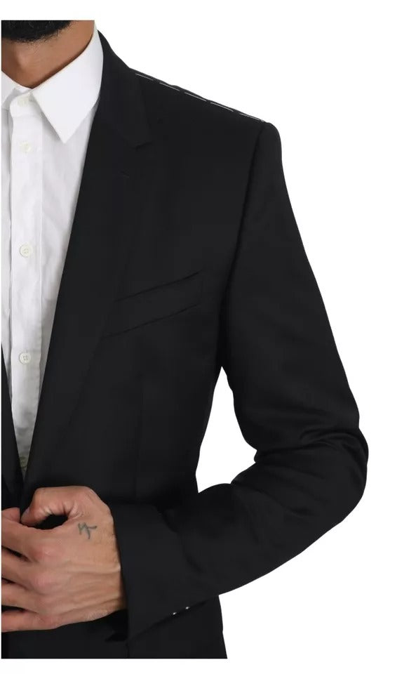 Schwarzer Slim-Jackenmantel Blazer MARTINI