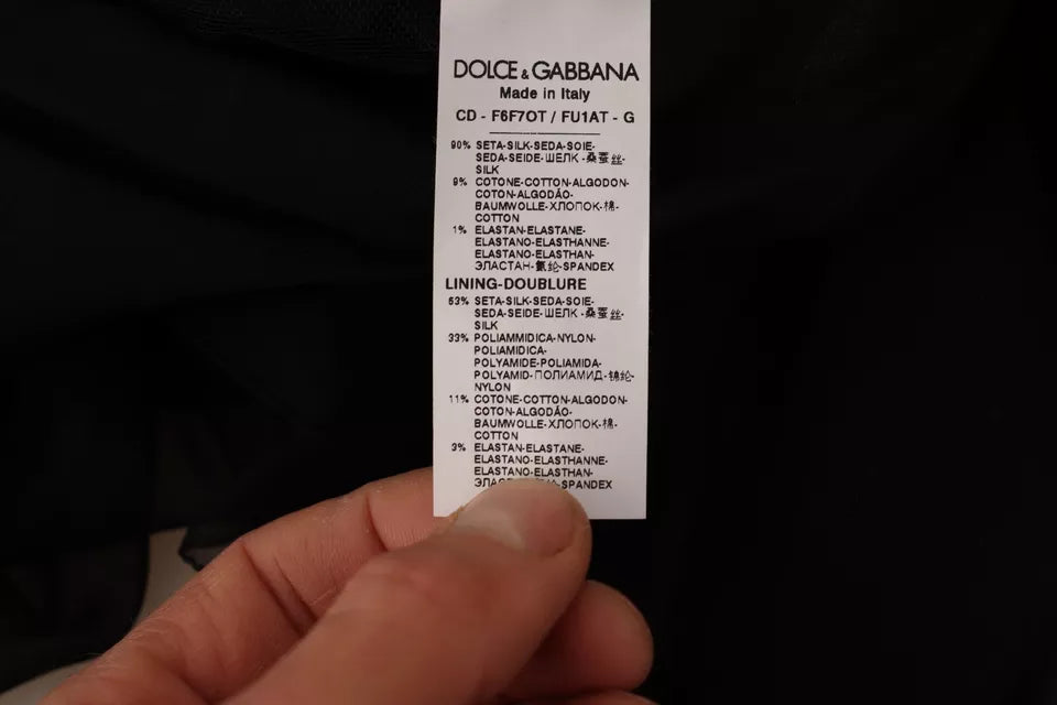 Schwarzes Mini-A-Linien-Kleid mit V-Ausschnitt und langen Ärmeln