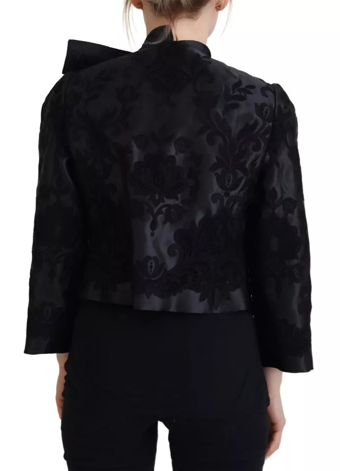 Schwarzes Spitzenkorsett aus transparenter Organza-Seidenjacke