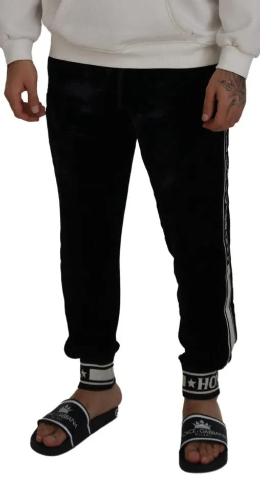 Schwarze Jogger Jogginghose Baumwollhose