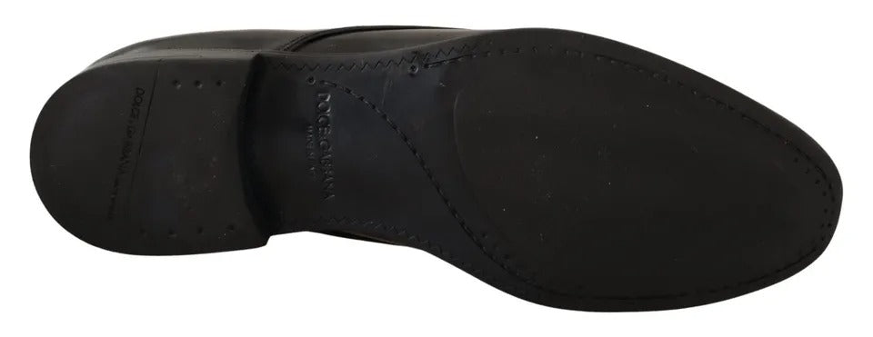 Schwarze Derby-Schuhe aus Leder für formelle Anlässe