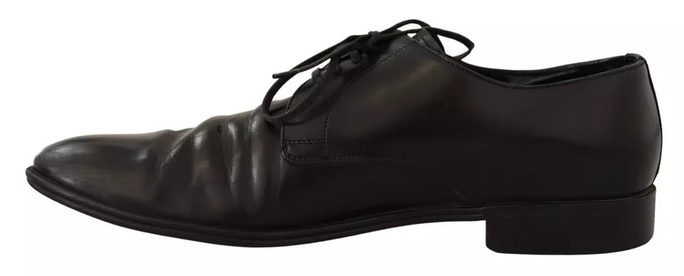 Schwarze Derby-Schuhe aus Leder für formelle Anlässe
