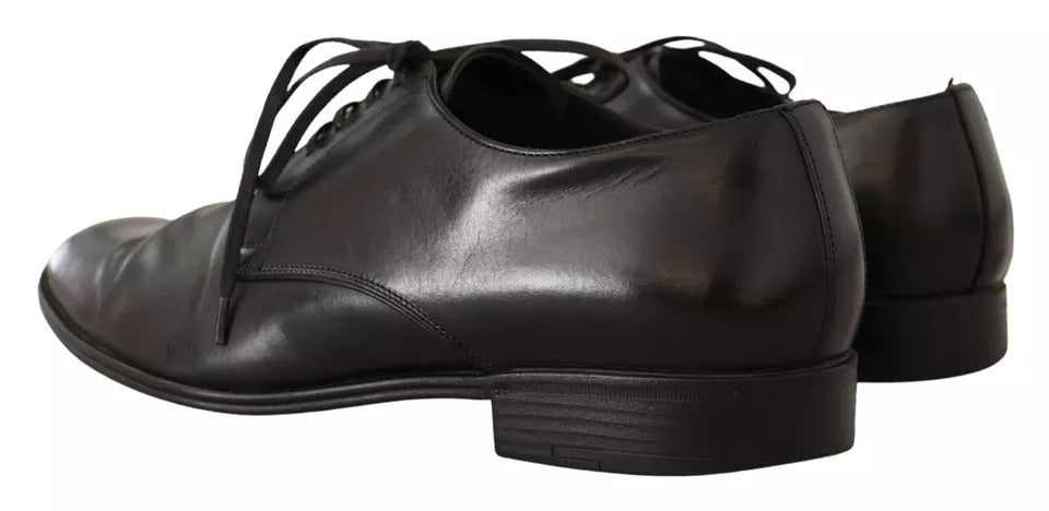 Schwarze Derby-Schuhe aus Leder für formelle Anlässe