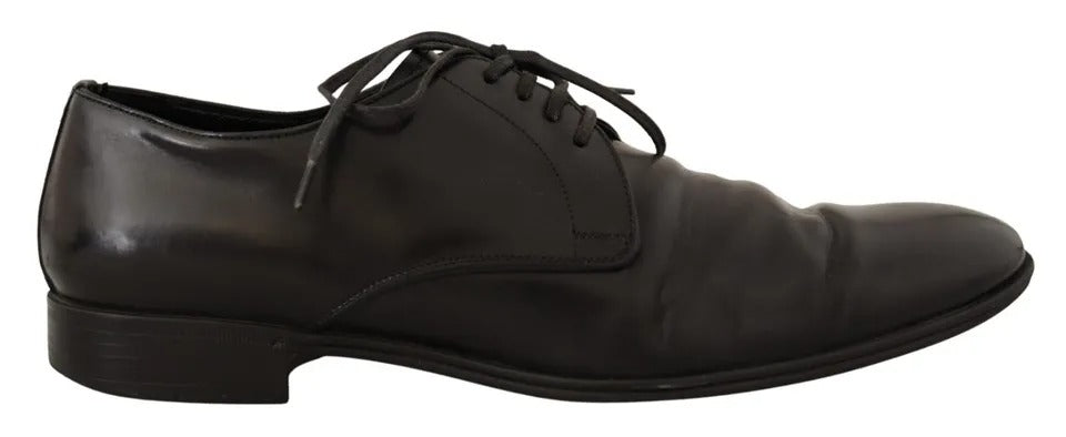 Schwarze Derby-Schuhe aus Leder für formelle Anlässe
