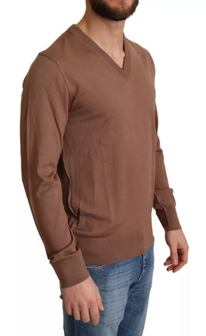 Brauner Pullover aus Seidenkaschmir