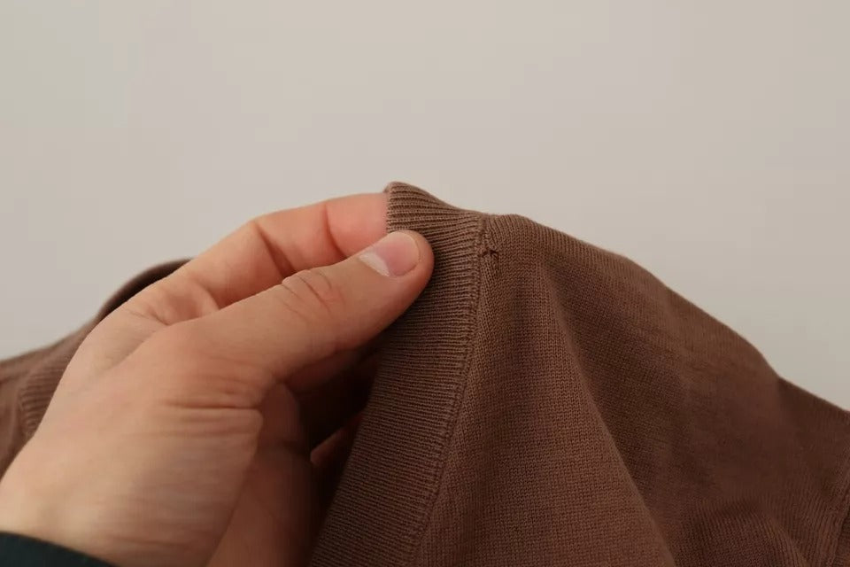 Brauner Pullover aus Seidenkaschmir