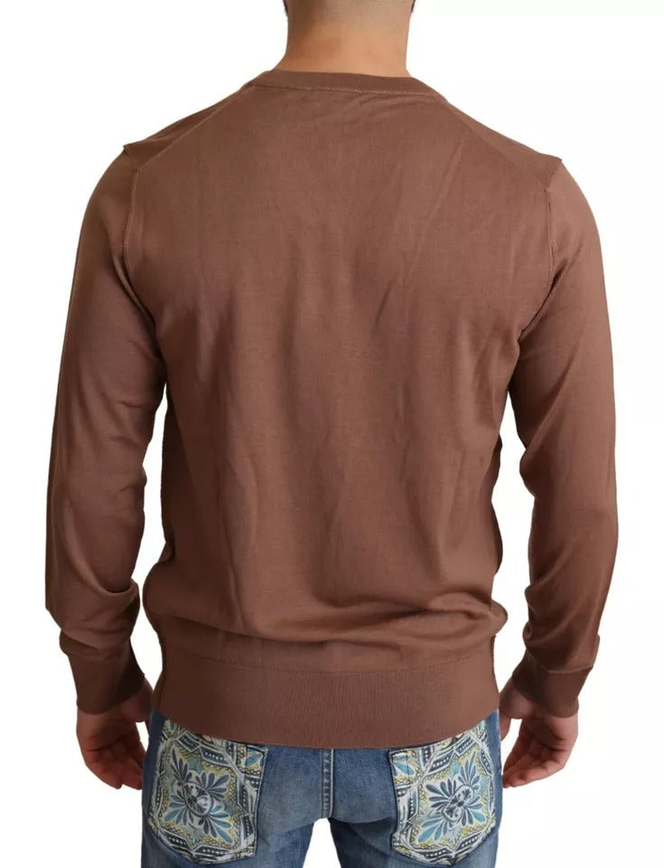 Brauner Pullover aus Seidenkaschmir