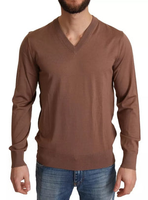Brauner Pullover aus Seidenkaschmir