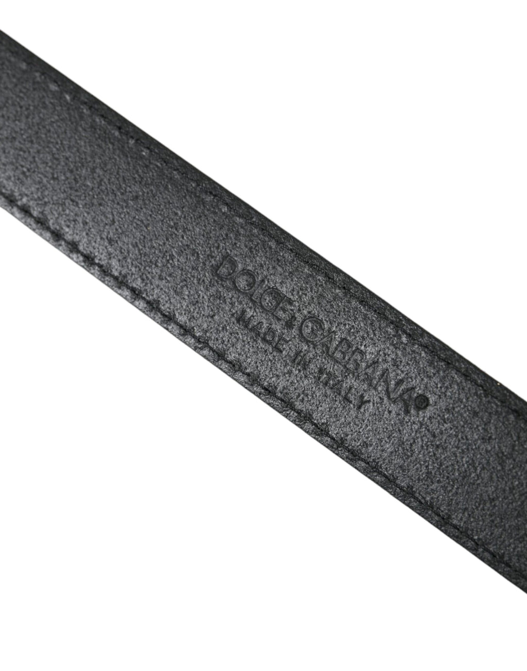 Grüner Ledergürtel aus Jacquard mit silberner Metallschnalle