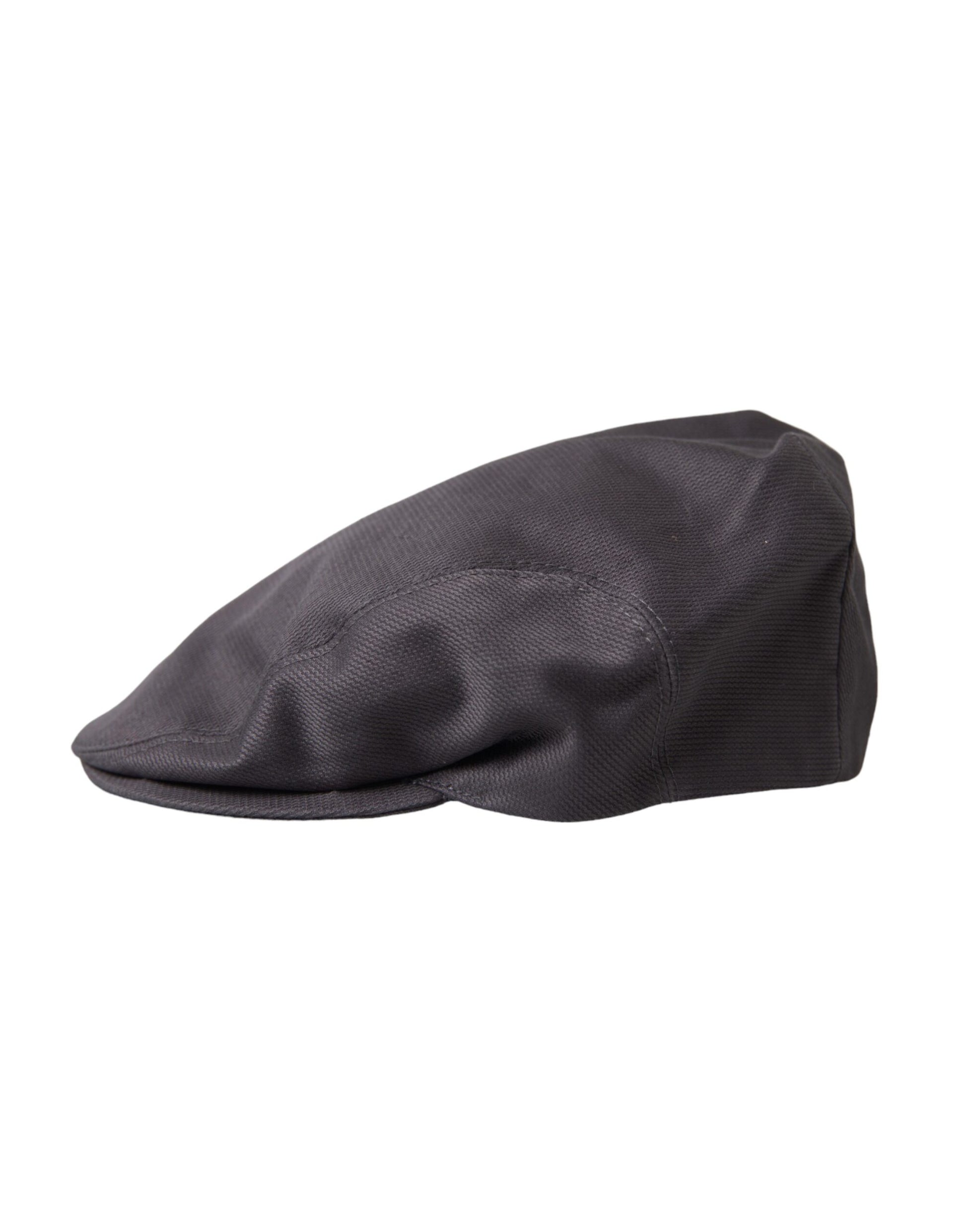 Graue Baumwolltuch Newsboy Mütze Herren
