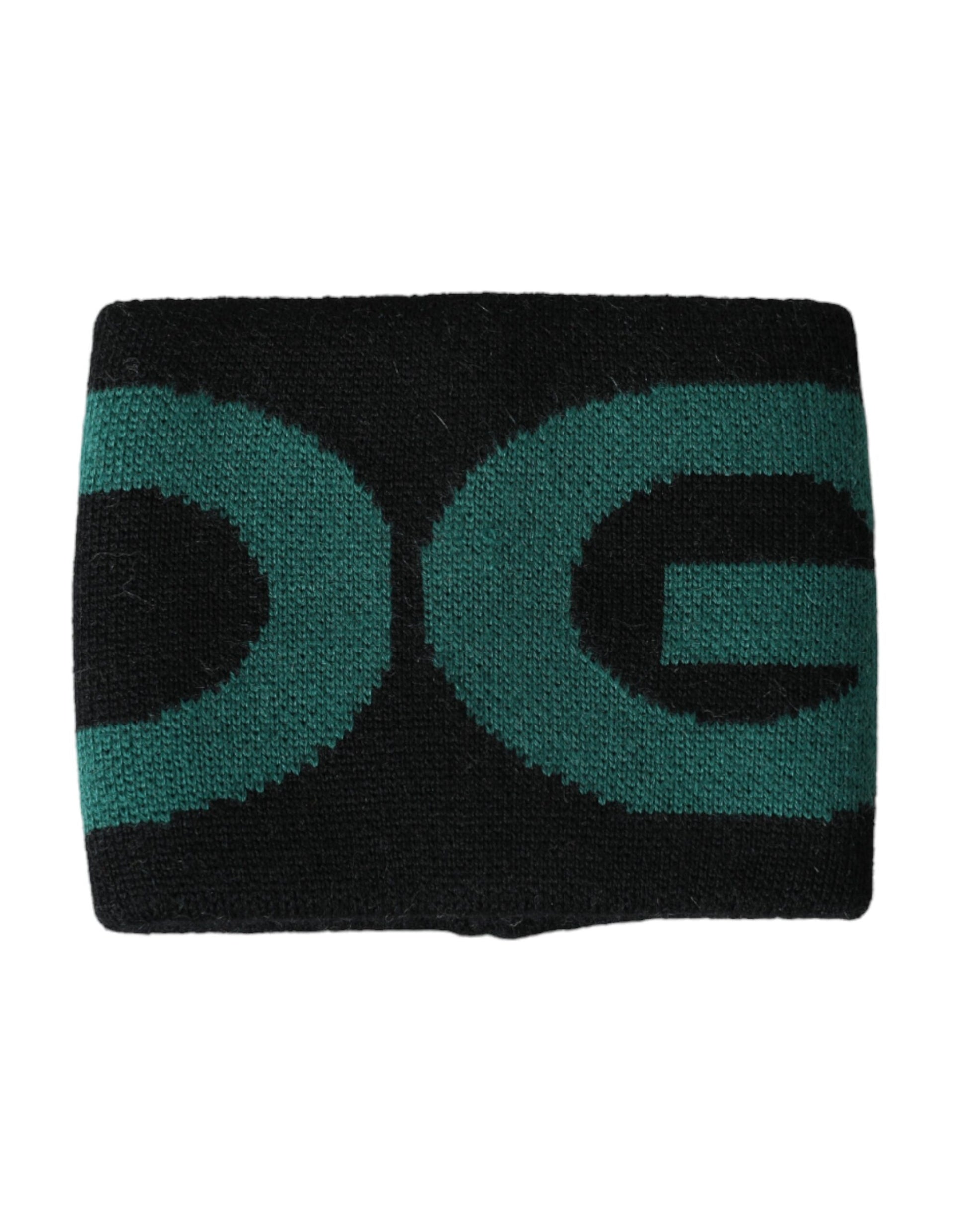 Schwarz-grünes Woll-Logo #DGMILLENNIALS-Armband