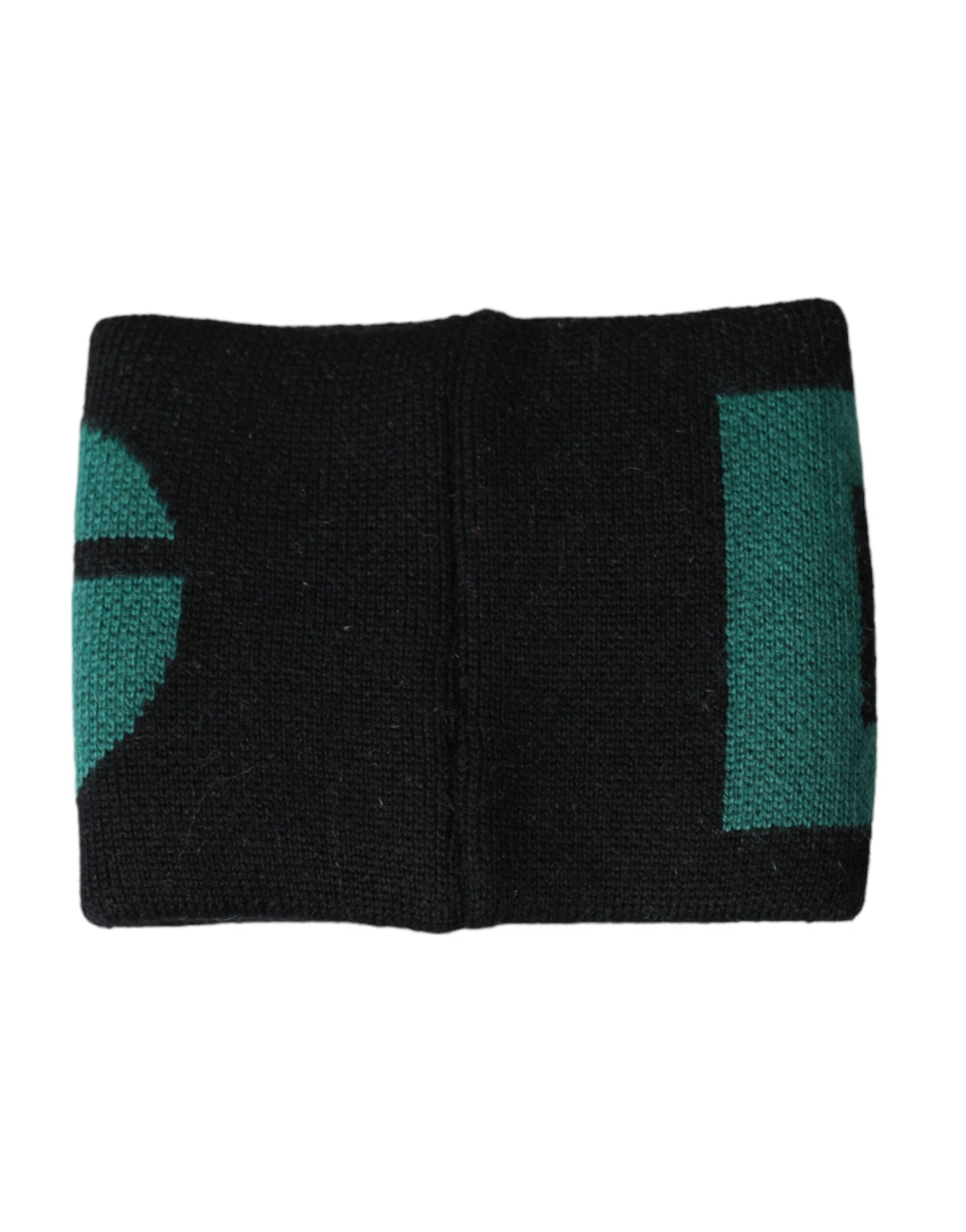 Schwarz-grünes Woll-Logo #DGMILLENNIALS-Armband