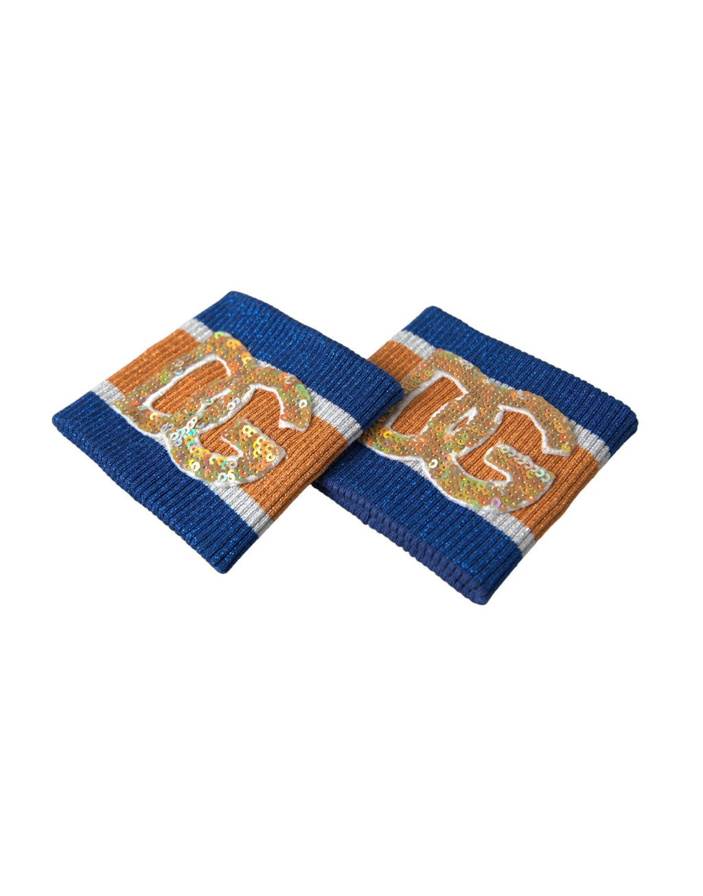 Mehrfarbiges Viskose-Armband mit Logo-Pailletten