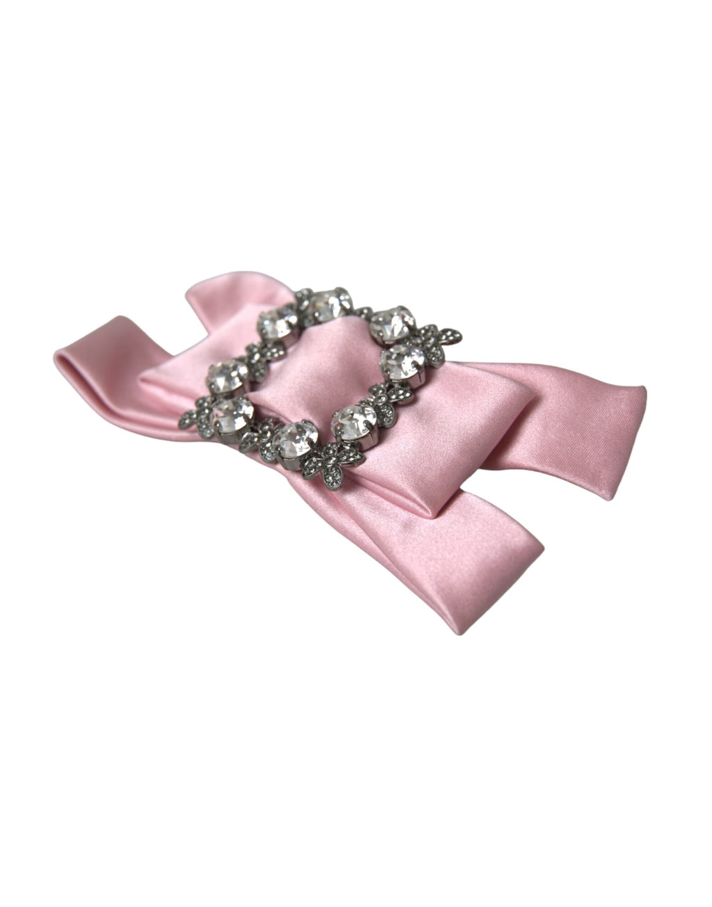 Rosa Satin Kristall Schmuck Brosche Haarnadel