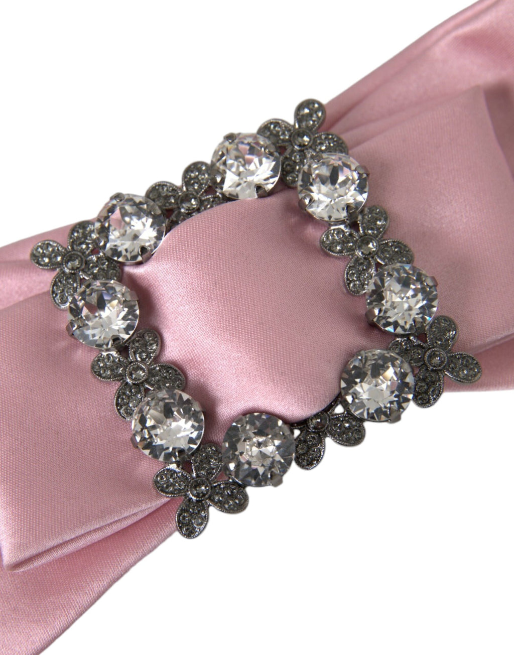 Rosa Satin Kristall Schmuck Brosche Haarnadel