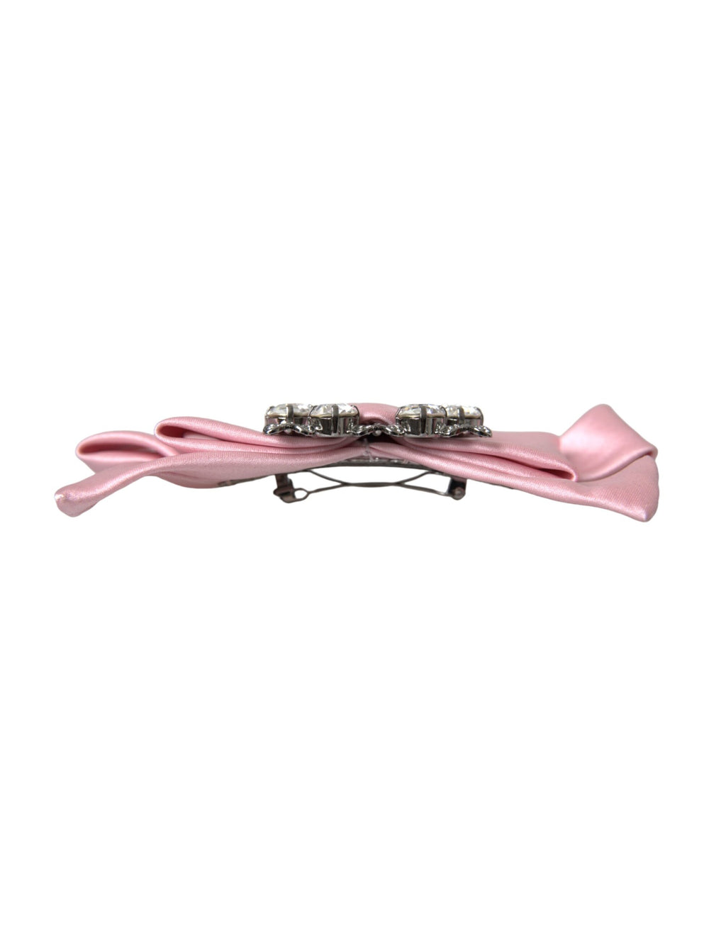Rosa Satin Kristall Schmuck Brosche Haarnadel