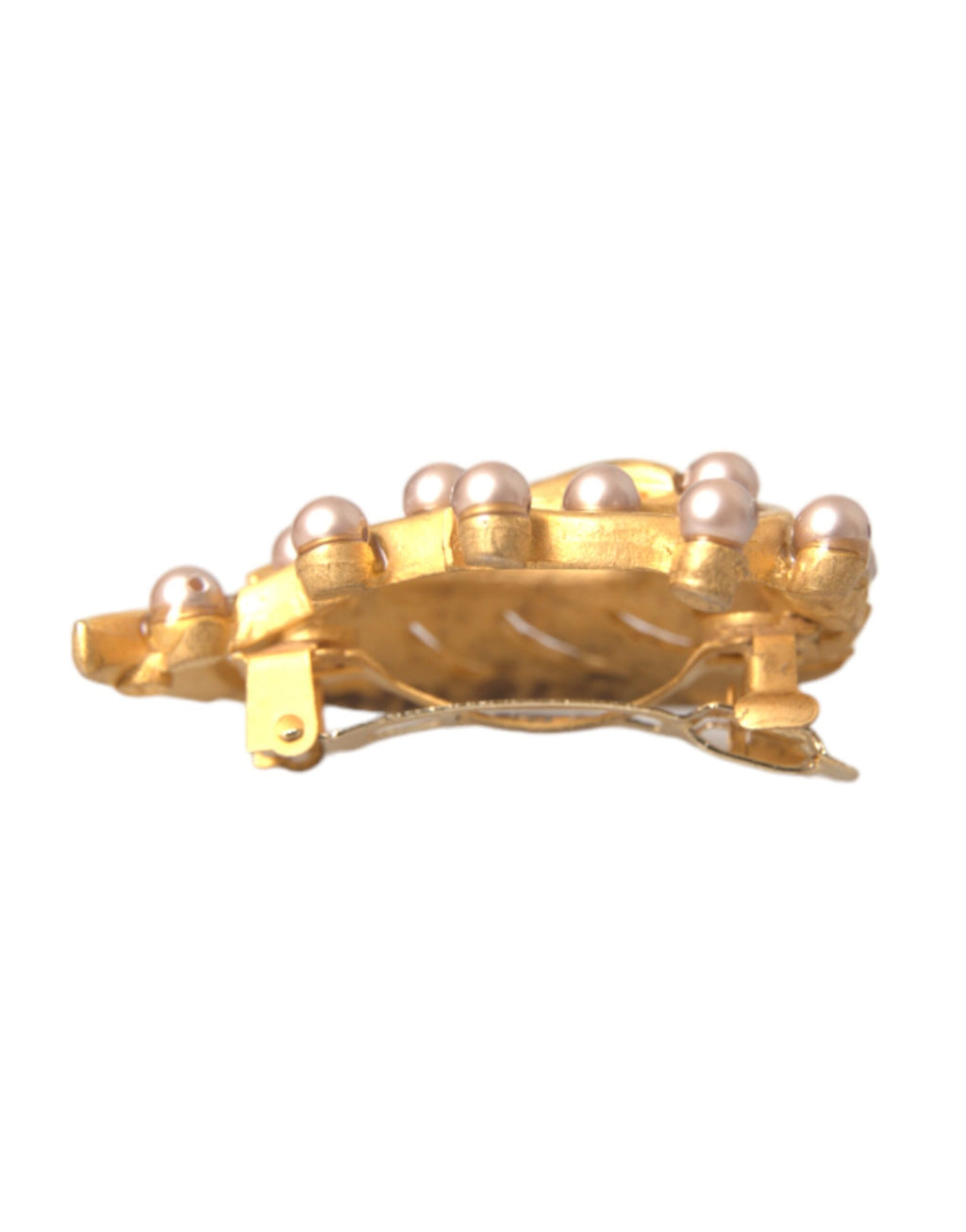 Gold Messing Blatt verziert Schmuck Brosche Haarnadel