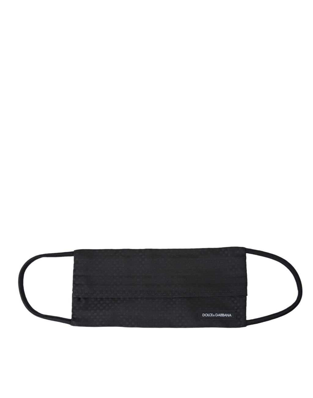 Schwarze Gesichtsmaske aus 100 % Seide mit verstellbarem Krawattenband