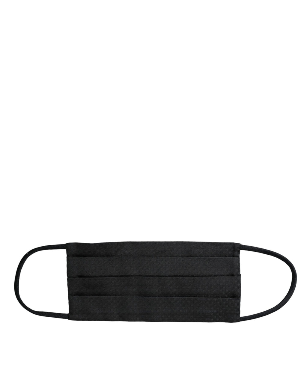 Schwarze Gesichtsmaske aus 100 % Seide mit verstellbarem Krawattenband