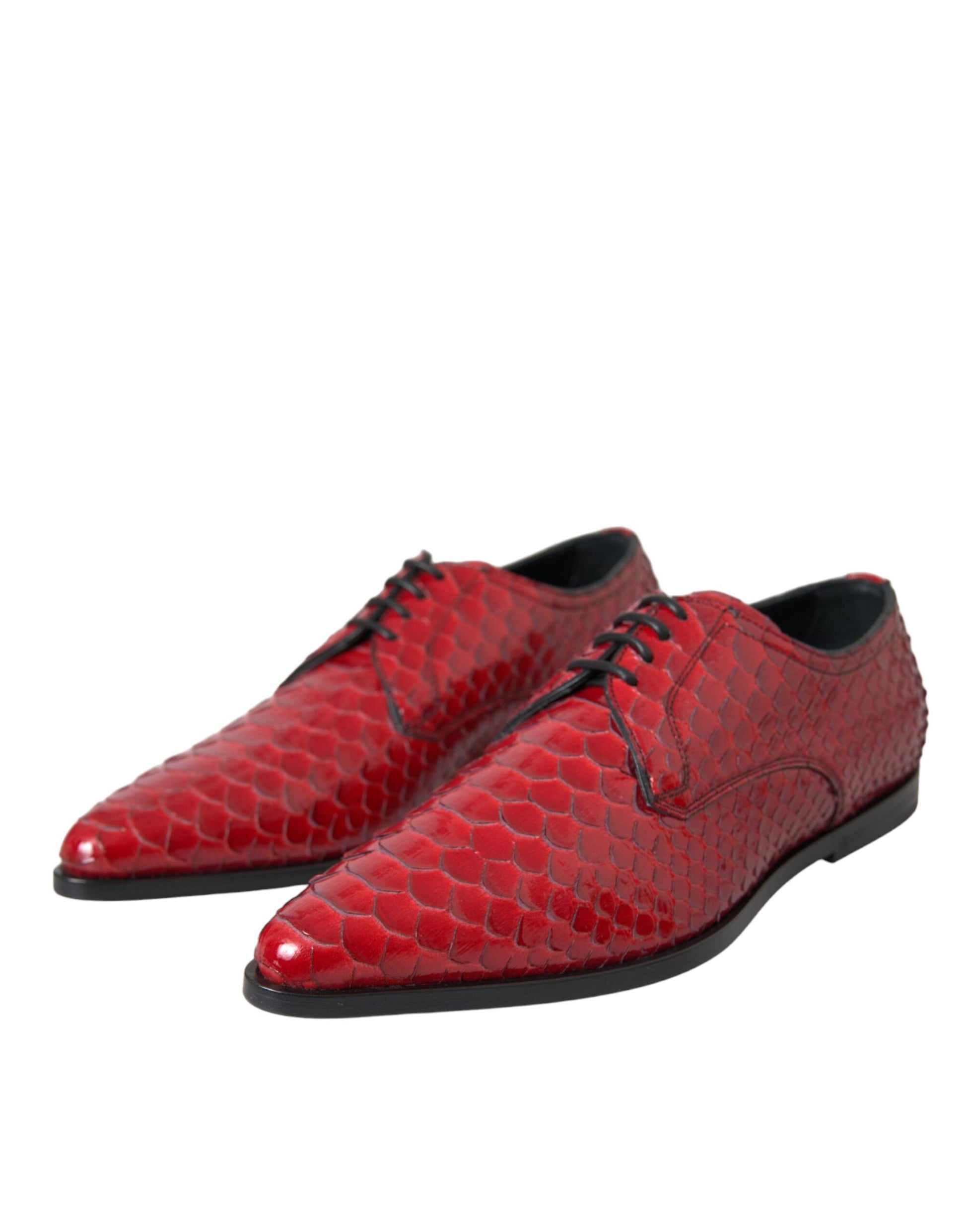 Rot strukturierte lackierte Derby Herren Formelle Schuhe