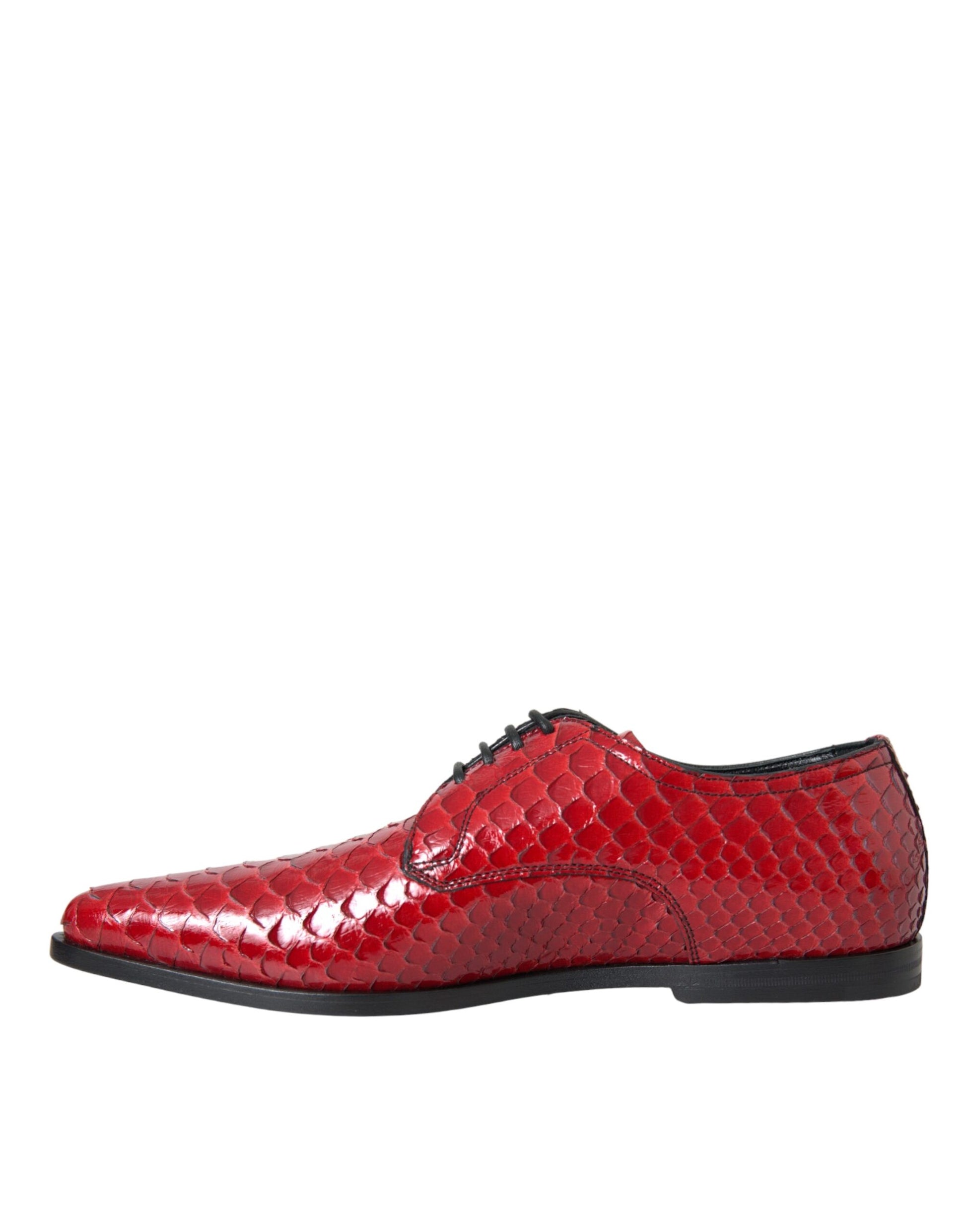 Rot strukturierte lackierte Derby Herren Formelle Schuhe