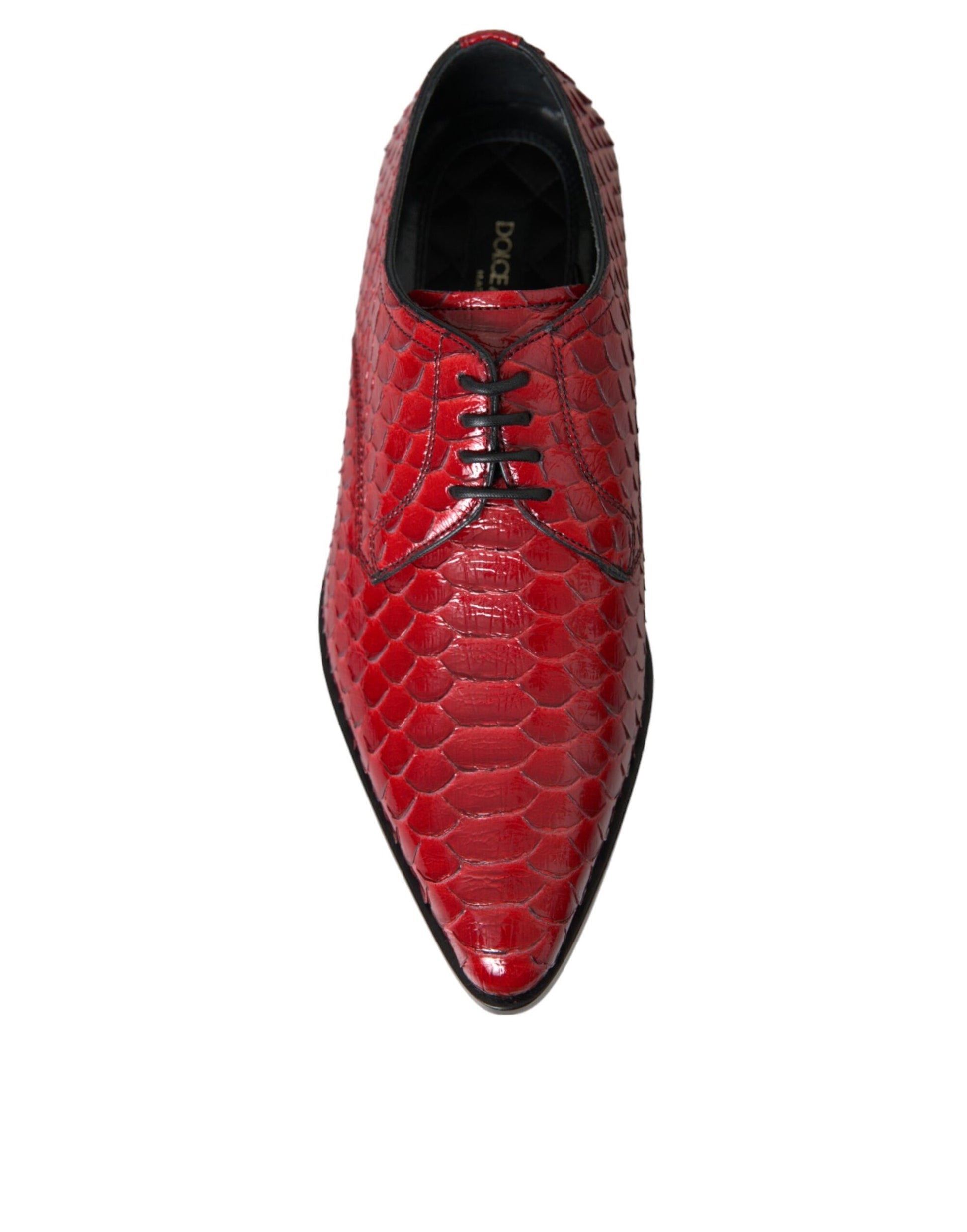 Rot strukturierte lackierte Derby Herren Formelle Schuhe