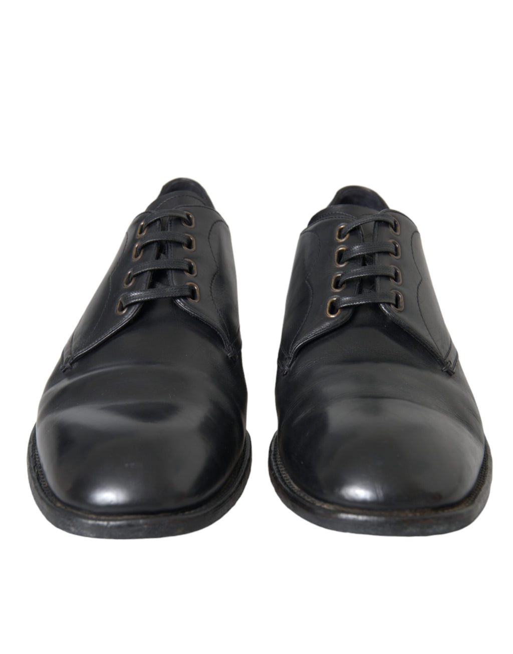 Schwarze Derby-Schuhe aus Leder für formelle Anlässe