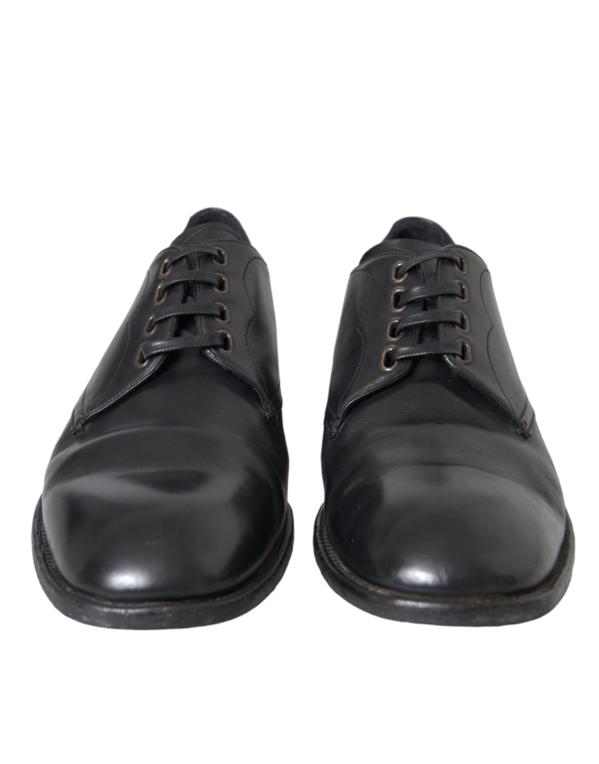 Schwarze Derby-Schuhe aus Leder für formelle Anlässe