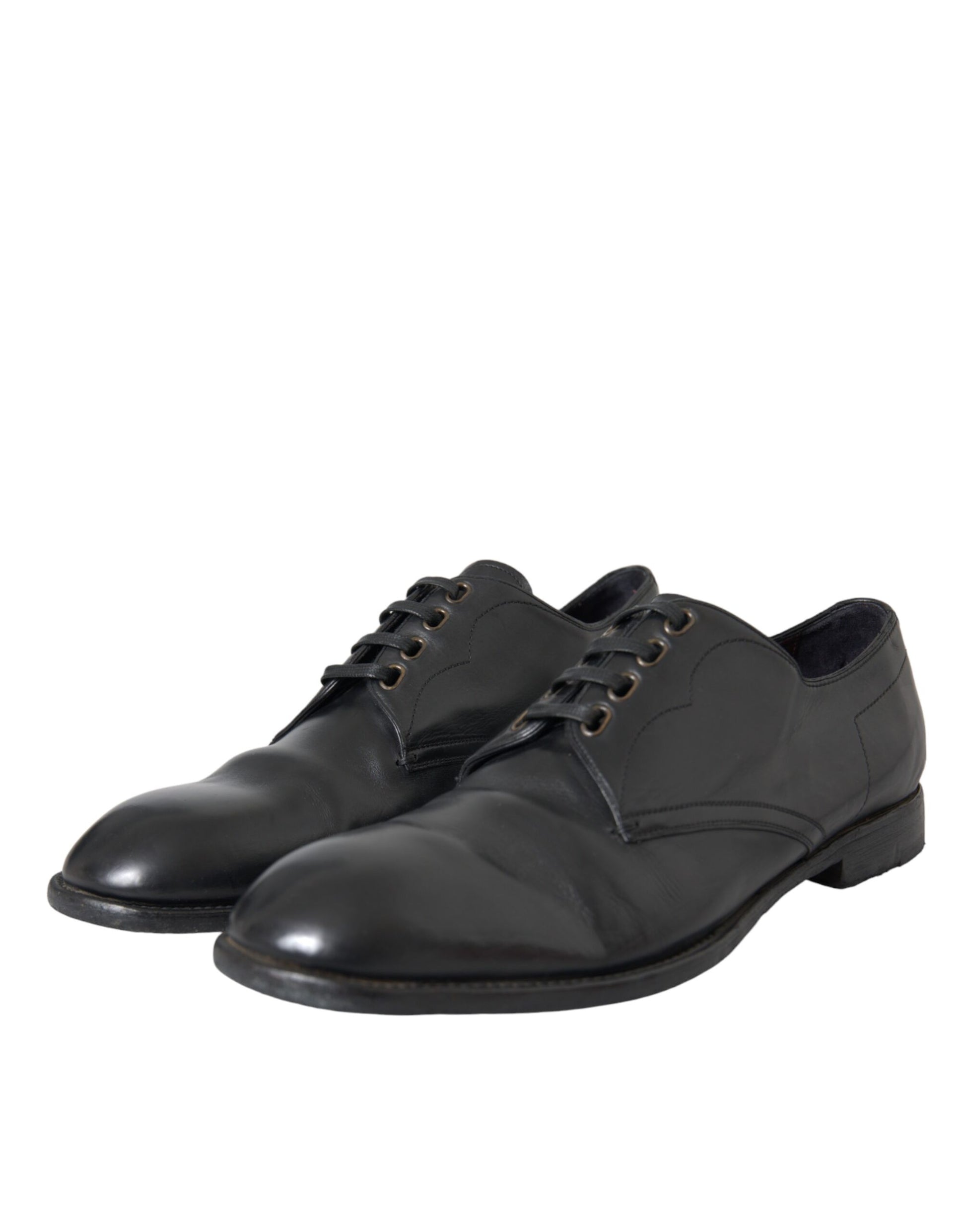 Schwarze Derby-Schuhe aus Leder für formelle Anlässe