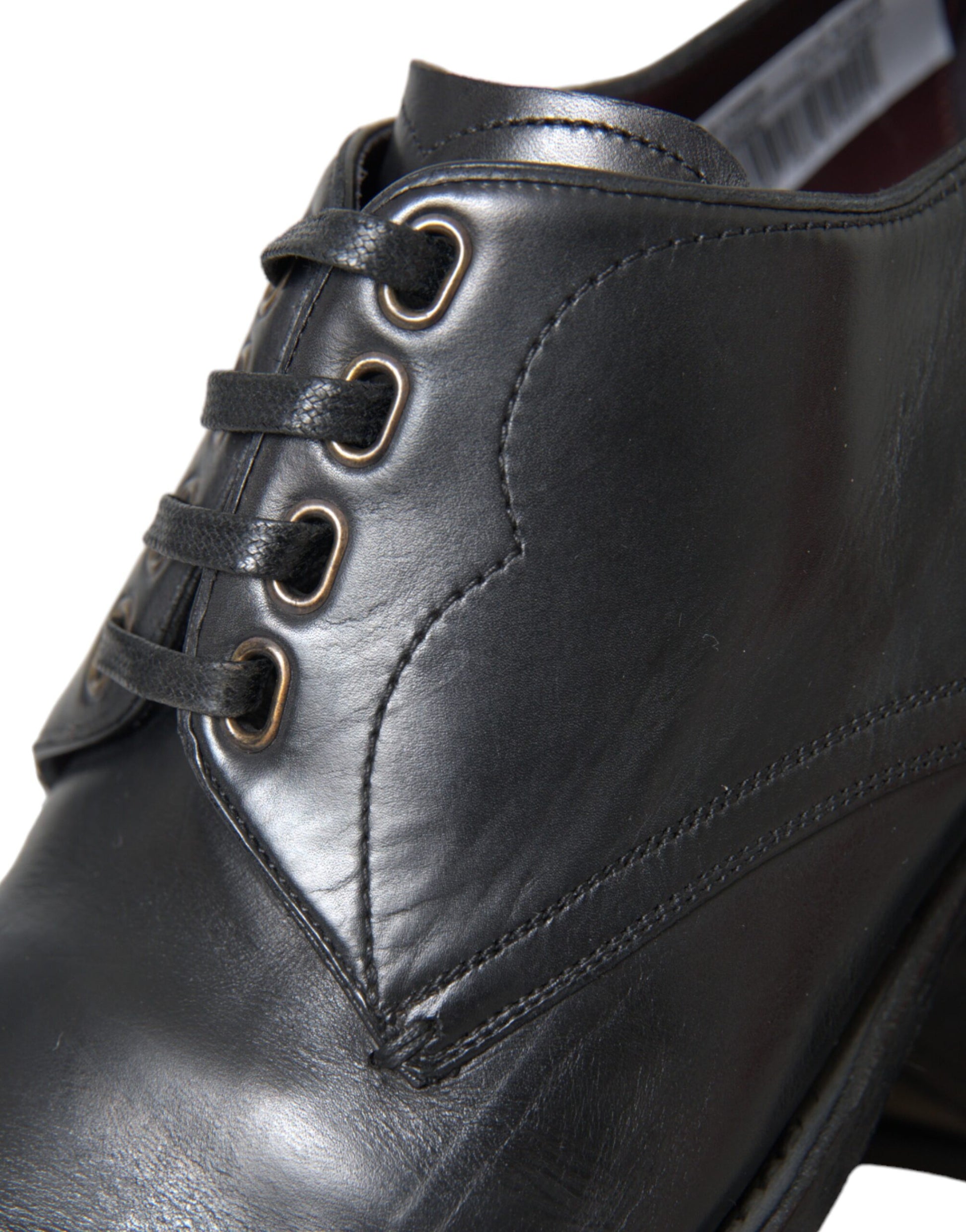 Schwarze Derby-Schuhe aus Leder für formelle Anlässe