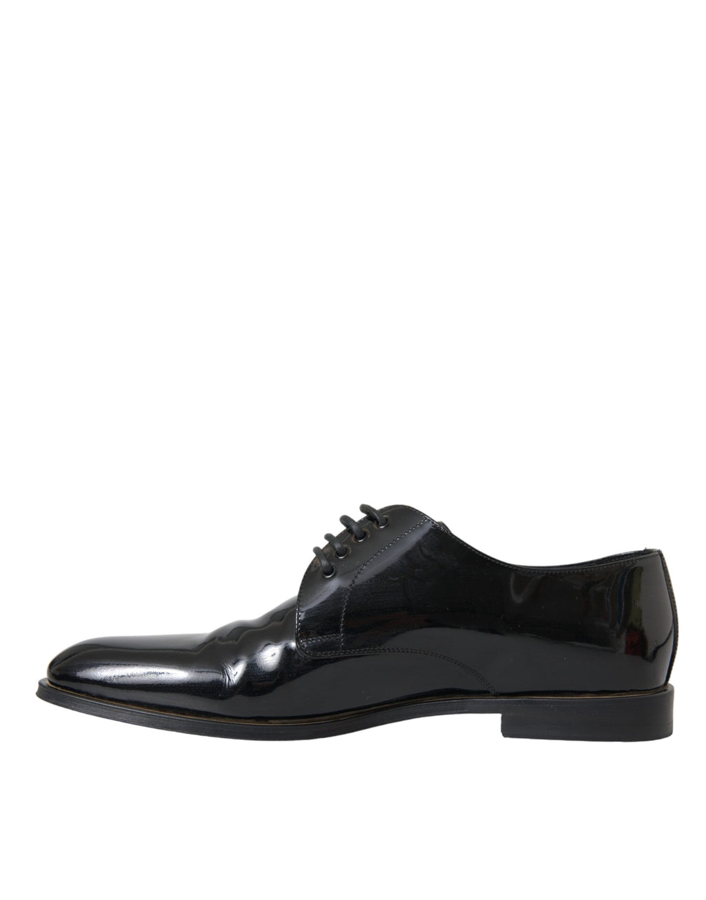 Schwarze Derby-Schuhe aus Lackleder für formelle Anlässe