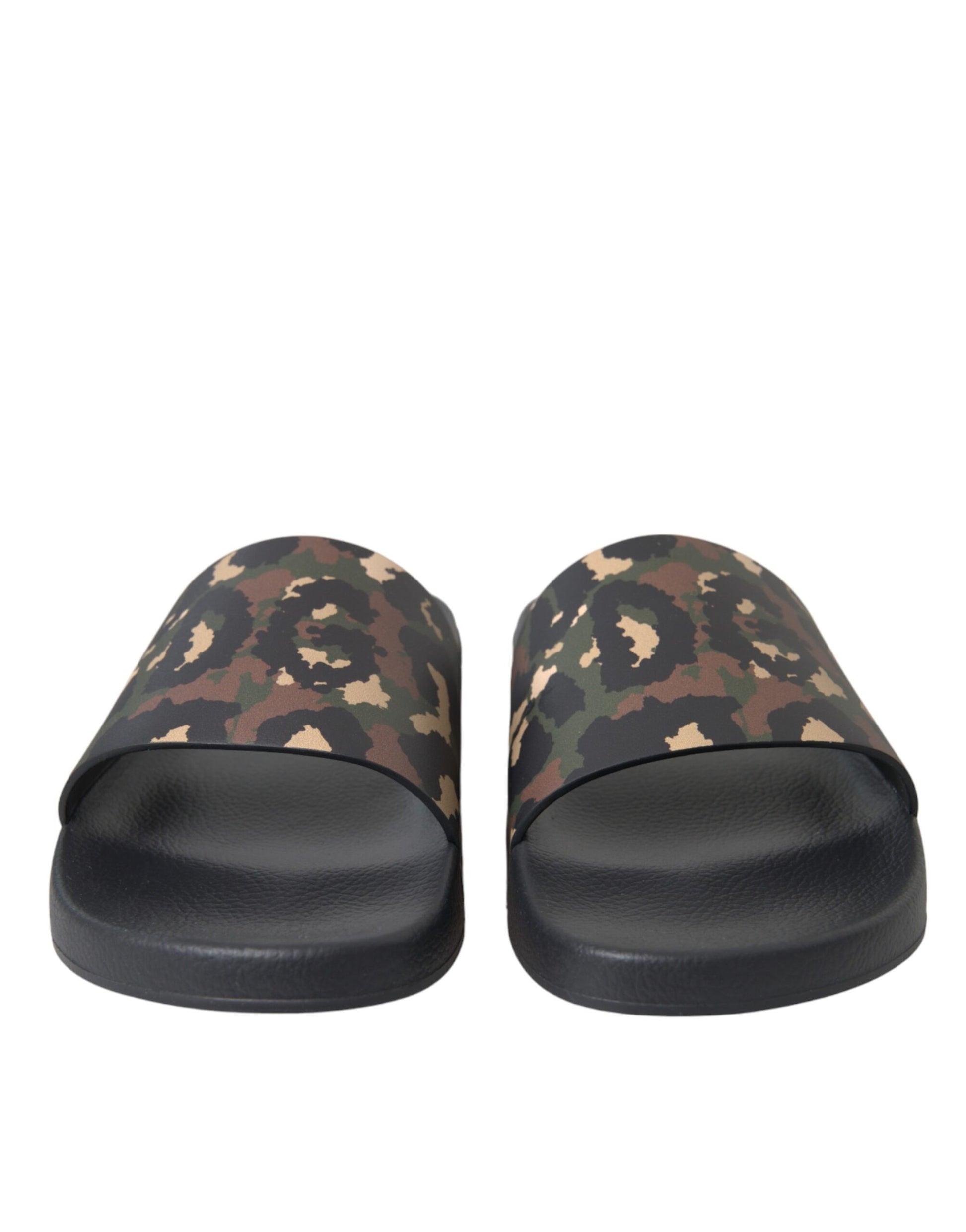 Mehrfarbige Camouflage-Leder-Strandschuhe für Herren