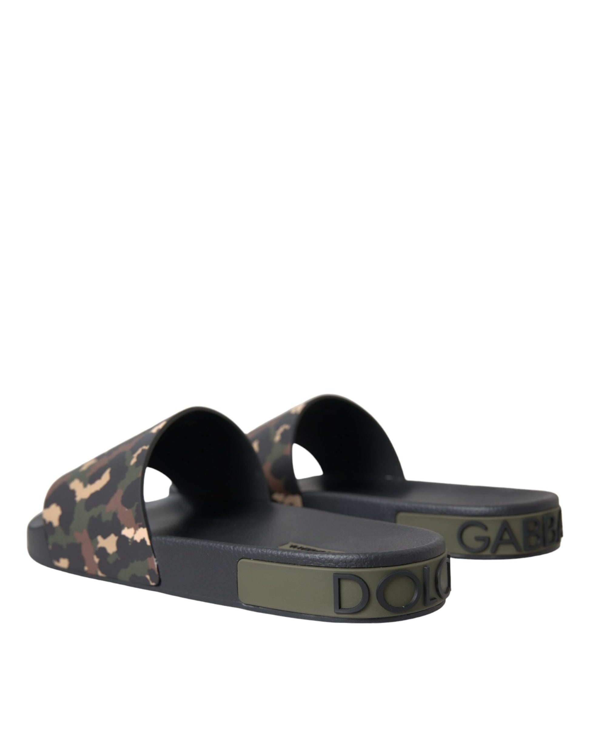 Mehrfarbige Camouflage-Leder-Strandschuhe für Herren