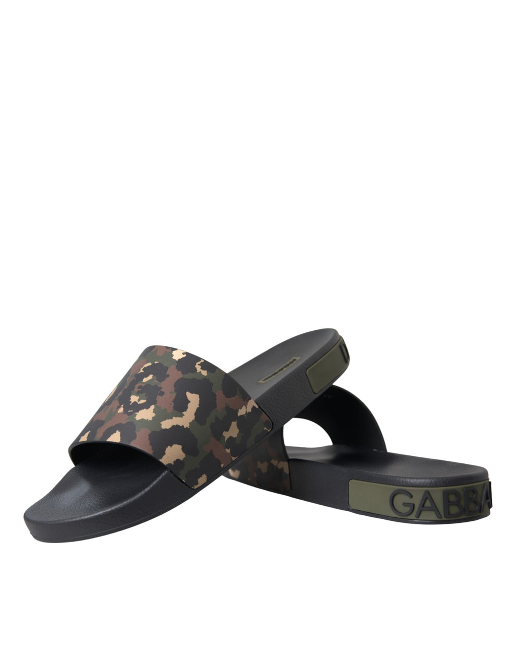 Mehrfarbige Camouflage-Leder-Strandschuhe für Herren
