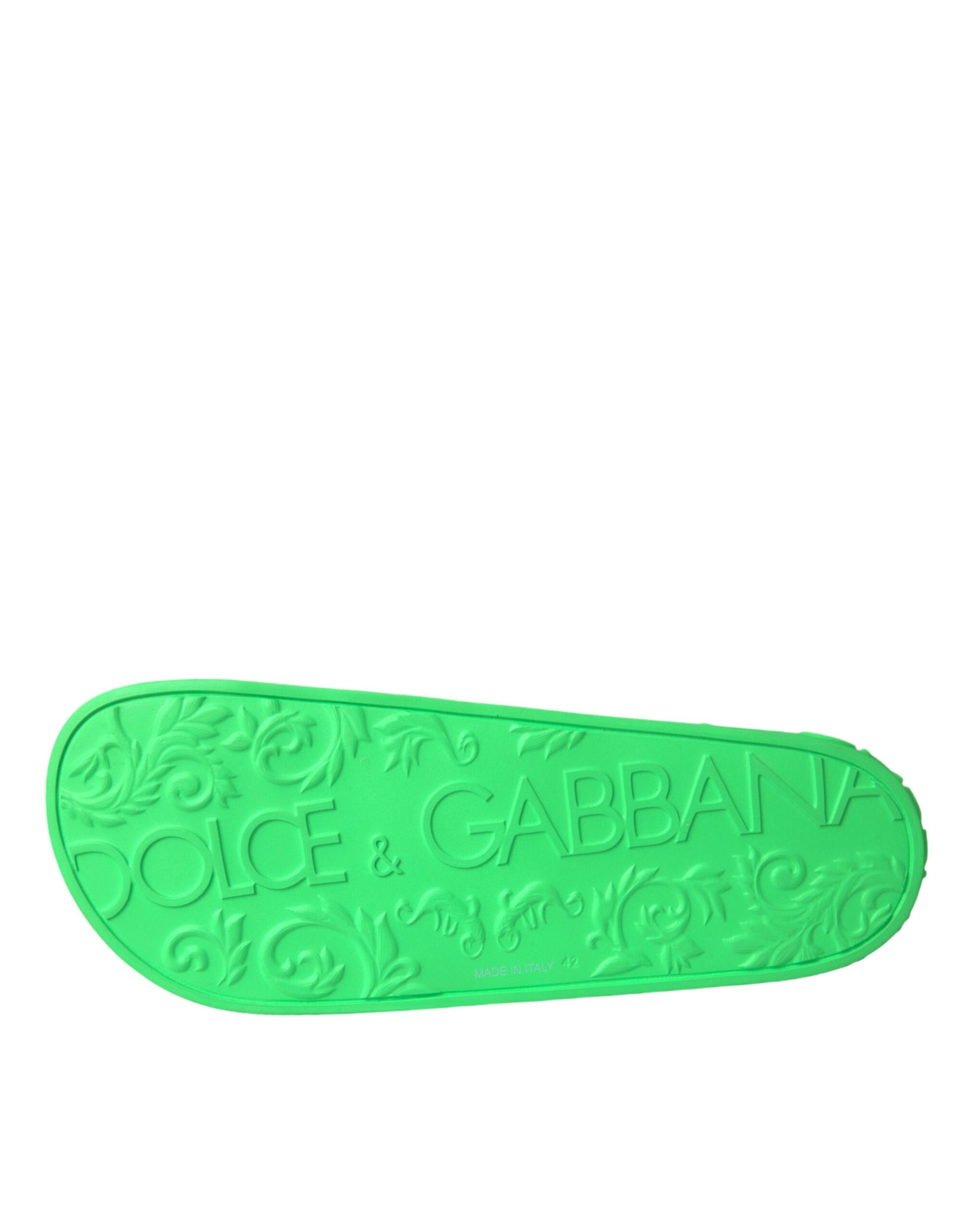 Grüne Leder-Sandalen mit Strandschuhen