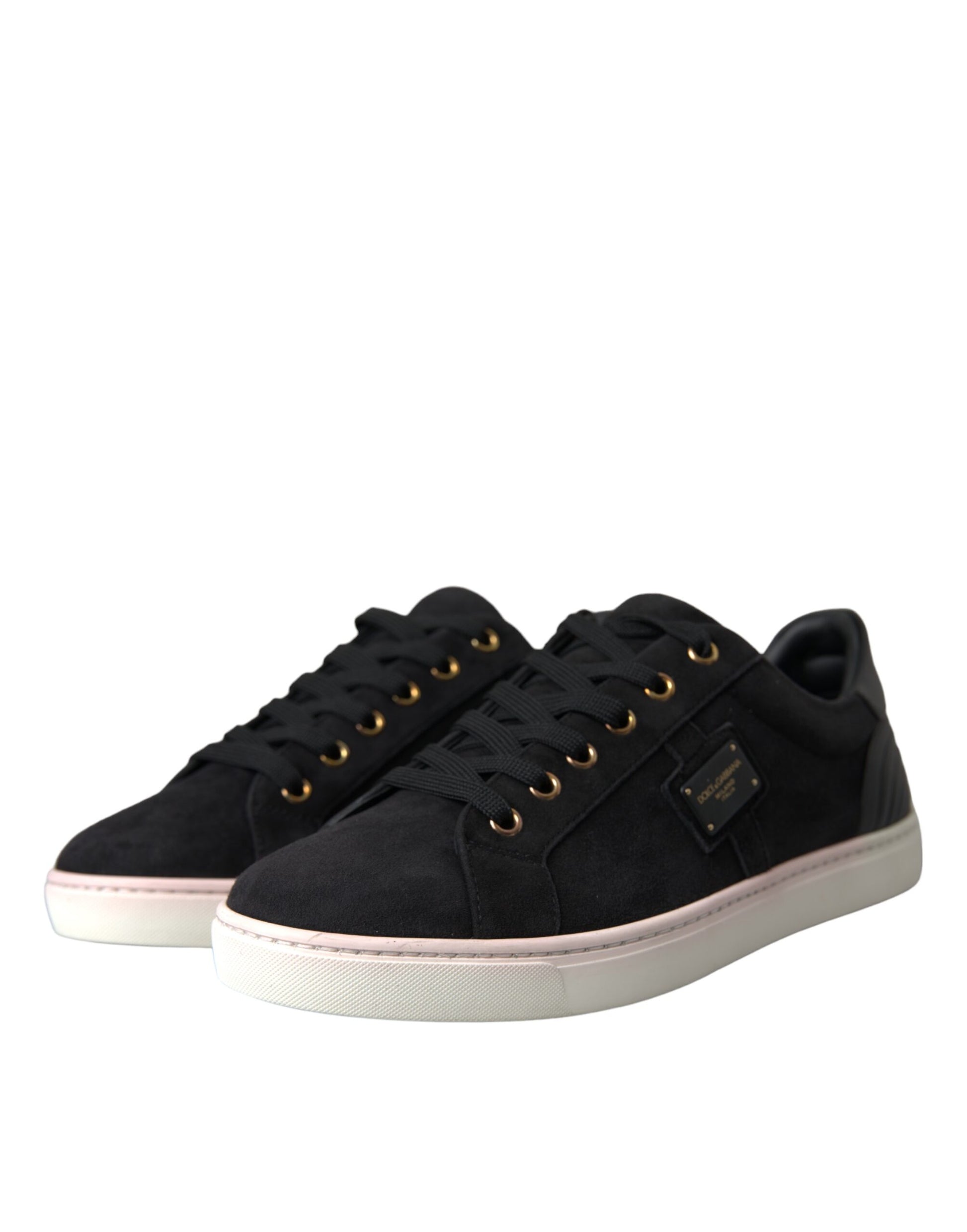 Schwarze Wildleder Herren Low Top Sneakers Herrenschuhe